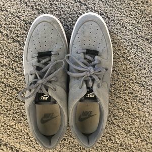 Gray Nike Air Force 1 sage lows